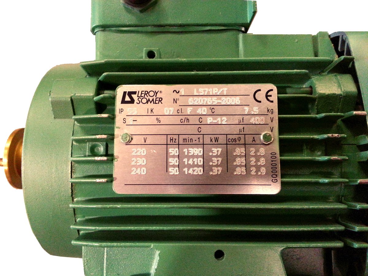 LeRoy Somer LS71P/T  .37 KW Motor Repair
