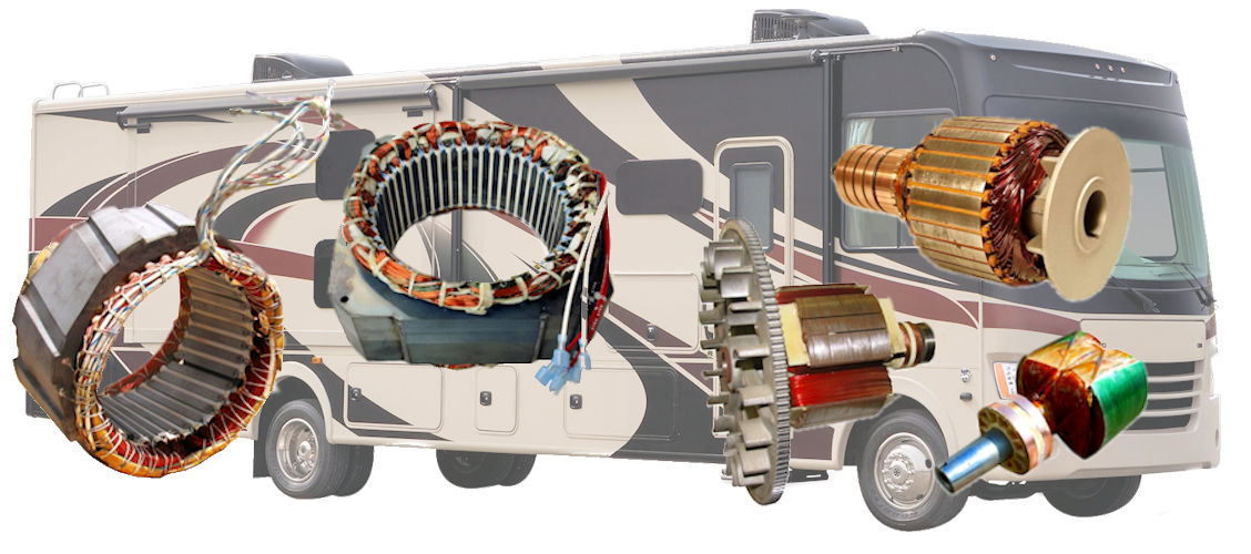 RV Generator Rotor Rewinding