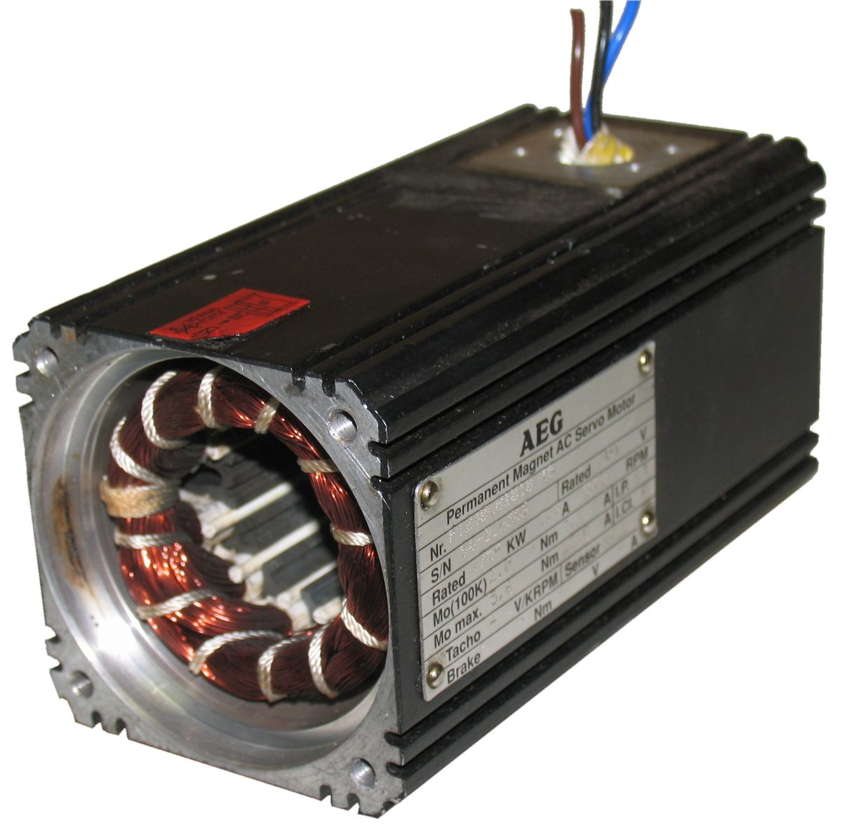 AEG .75 KW Servo Stator Rewind