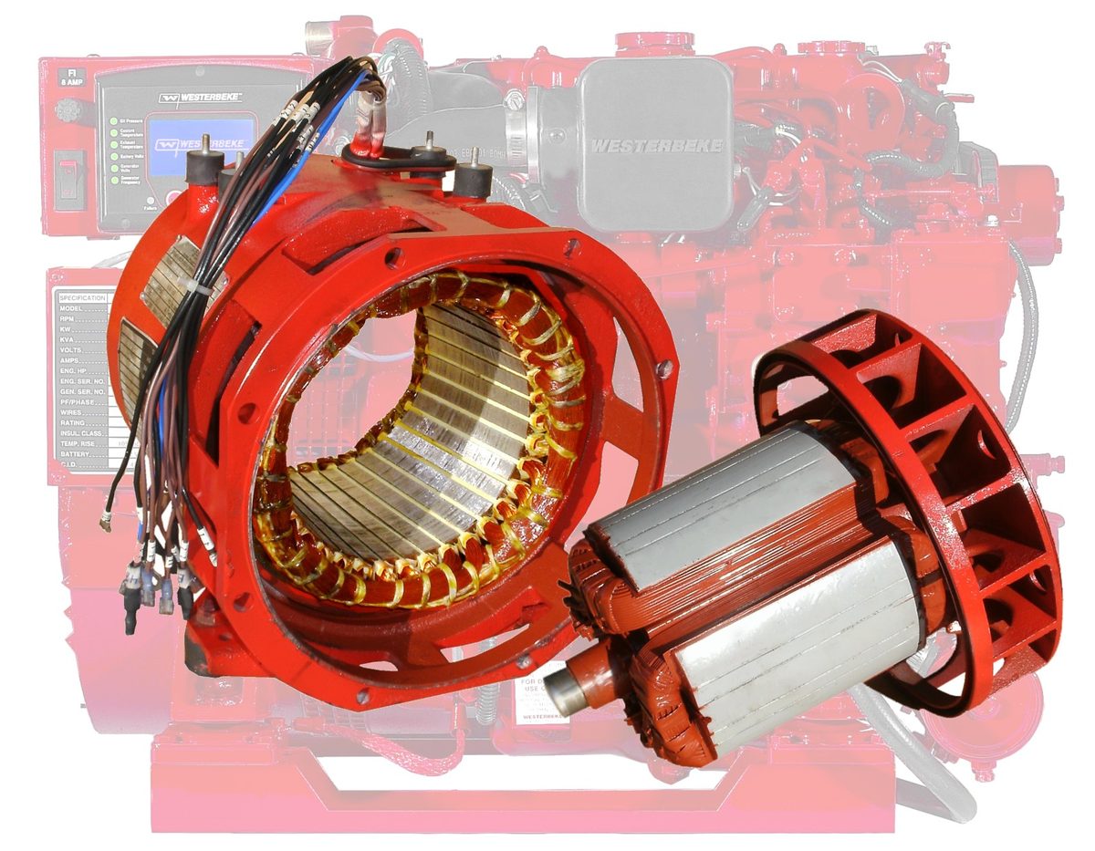 Westerbeke 030255 Marine Alternator Stator Rewind