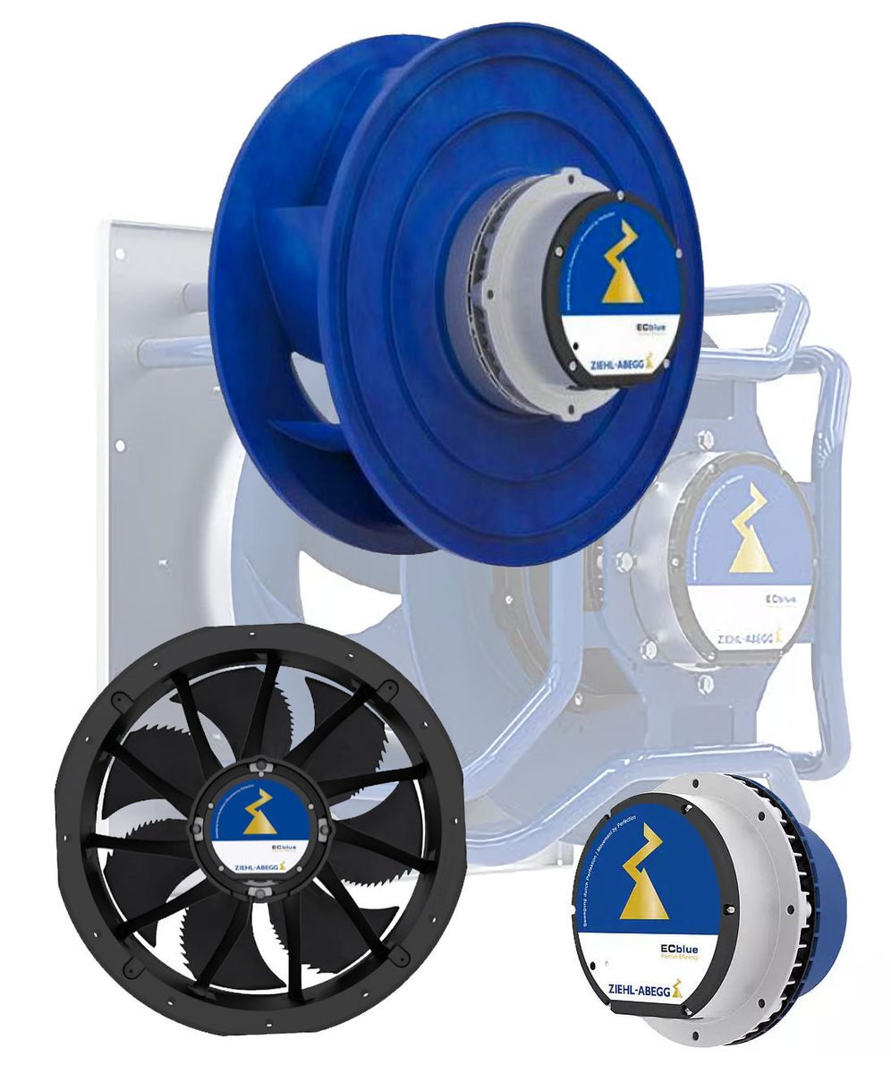 Ziehl Abegg  EC BLUE Series Motor Repair & Rebuilding